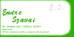 endre szavai business card
