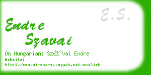 endre szavai business card